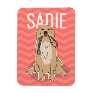 Customizable Golden Retriever Magnet