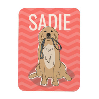 Customizable Golden Retriever Magnet
