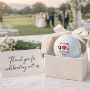 Customizable Golf Course Wedding Favours Gifts  Balls