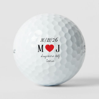 Customizable Golf Course Wedding Favours Gifts Golf Balls