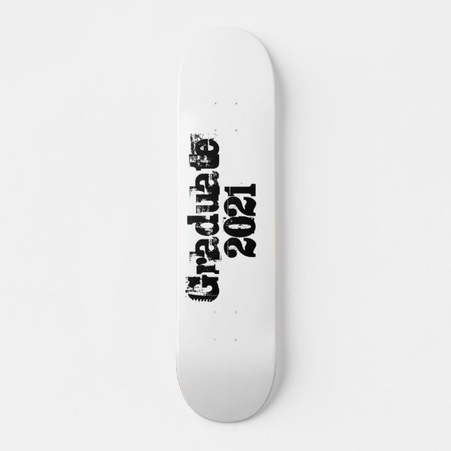 Customizable Graduation 2021 Trending Cool Skateboard (Front)