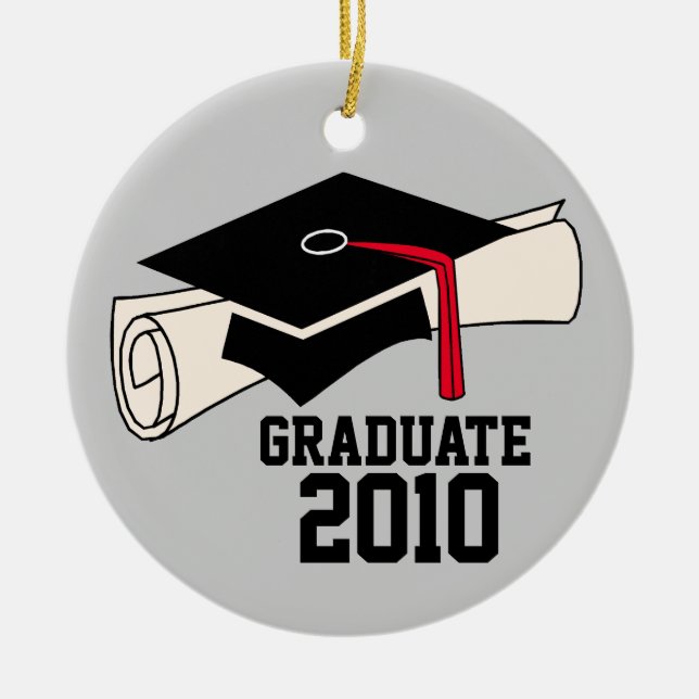 Customizable Graduation Christmas Ornament (Front)