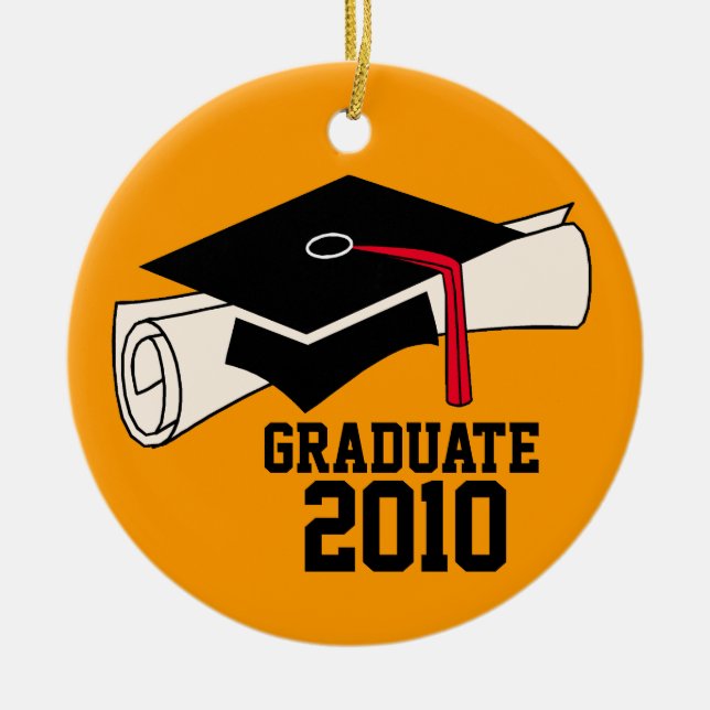 Customizable Graduation Christmas Ornament (Front)