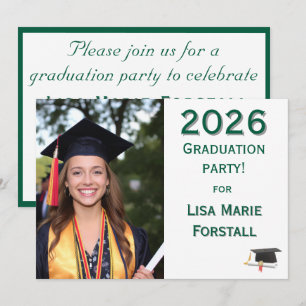 Customizable Graduation Invitation