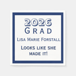 Customizable Graduation Napkin