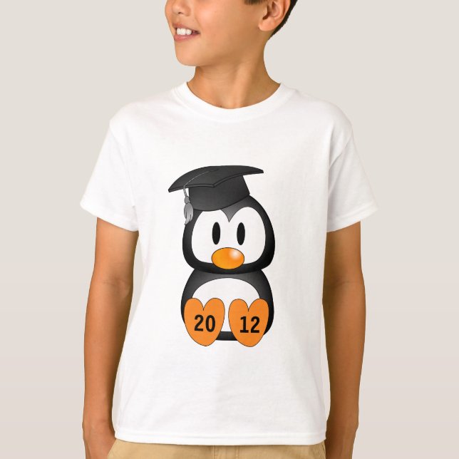 Customizable Graduation Penguin T-Shirt (Front)