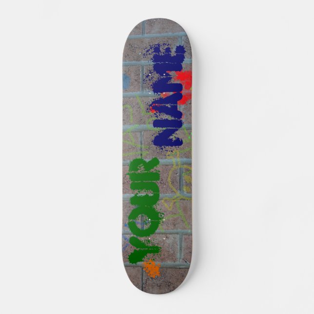 Customizable Graffiti Skateboard (Front)