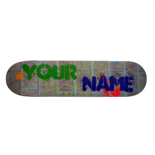 Customizable Graffiti Skateboard