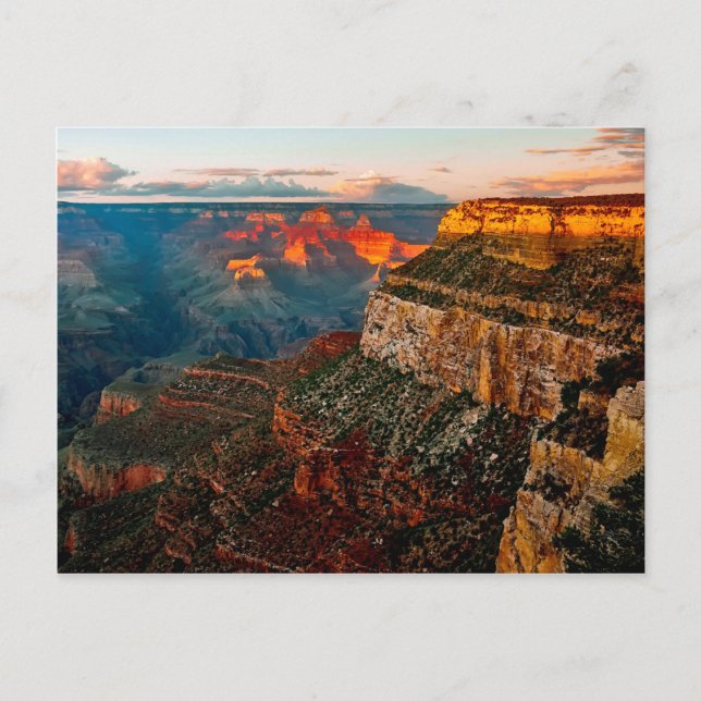 Customizable Grand Canyon Arizona at Sunset Postcard (Front)