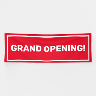Customizable grand opening business banner