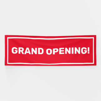 Customizable grand opening business banner