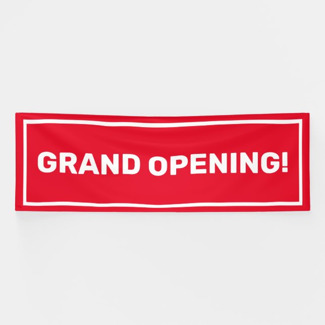 Customizable grand opening business banner (Horizontal)