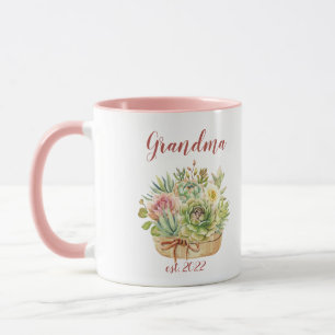 CUSTOMIZABLE Grandma Date - First time Grandma Cof Mug