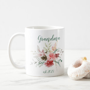 CUSTOMIZABLE Grandma Date - First time Grandma Coffee Mug