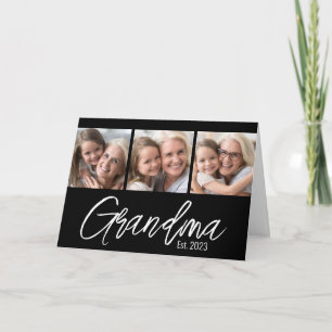 Customizable Grandma Grandparents Day 3 Picture Card