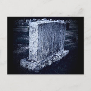 Customizable Gravestone Themed Postcard
