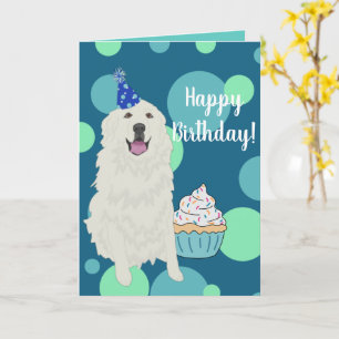 Customizable Great Pyrenees  Birthday Card