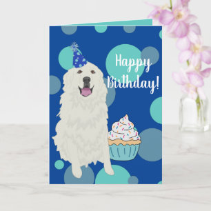 Customizable Great Pyrenees  Birthday Card