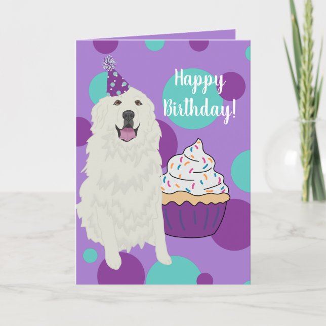 Customizable Great Pyrenees Card (Front)