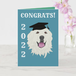 Customizable Great Pyrenees Graduation Card