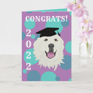 Customizable Great Pyrenees Graduation Card