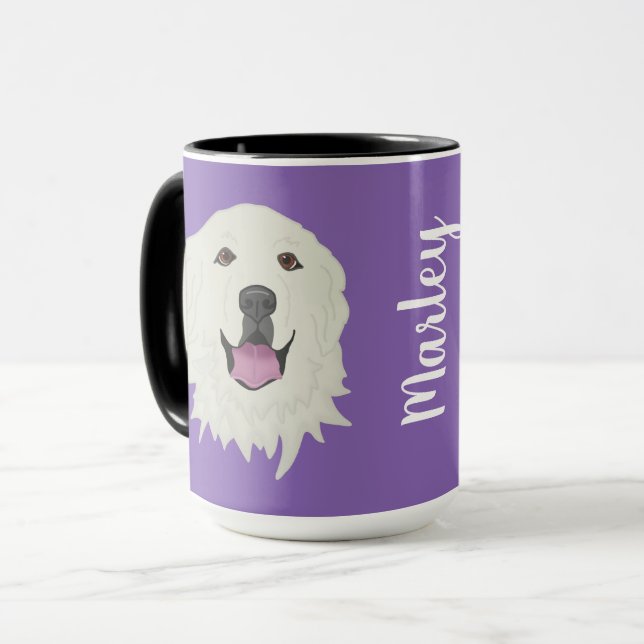 Customizable Great Pyrenees Mug (Front Left)