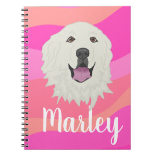 Customizable Great Pyrenees Notebook