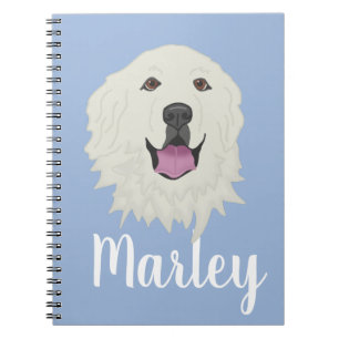 Customizable Great Pyrenees Notebook