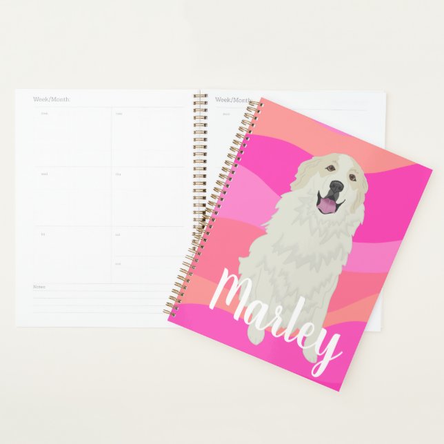 Customizable Great Pyrenees   Planner (Display)