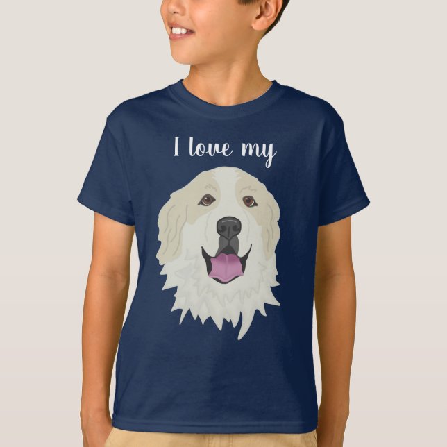 Customizable Great Pyrenees T-Shirt (Front)