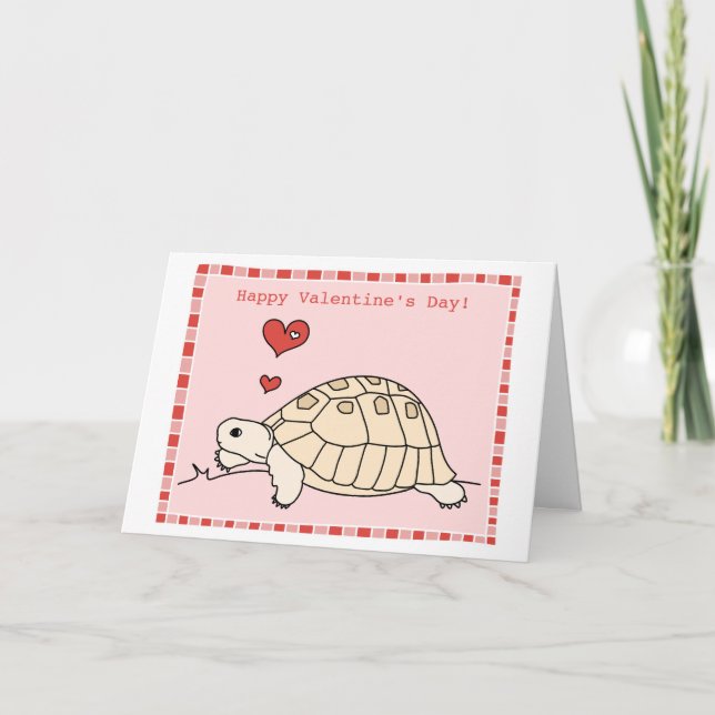 Customizable Greek Tortoise Card (Front)