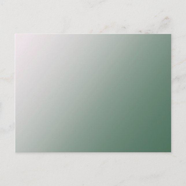 Customizable Green Gradient Postcard (Front)