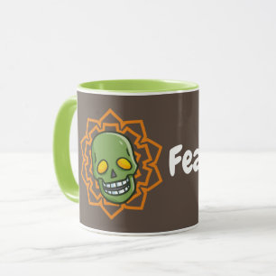 Customizable Green Skull Mug