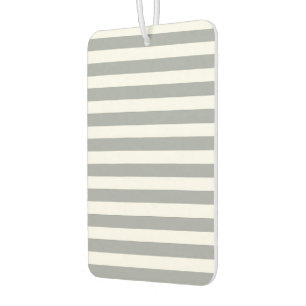 Customizable Grey and White Stripes Air Freshener