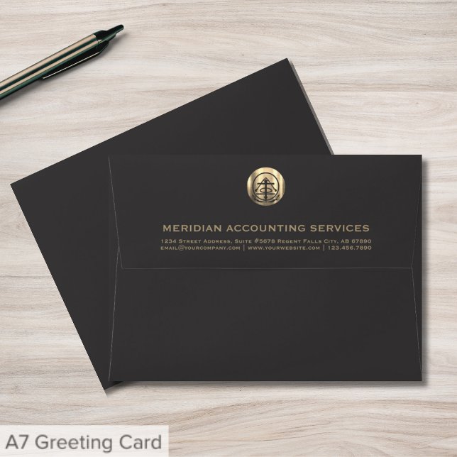 Customizable Grey Gold Professional Envelope (Creator Uploaded)