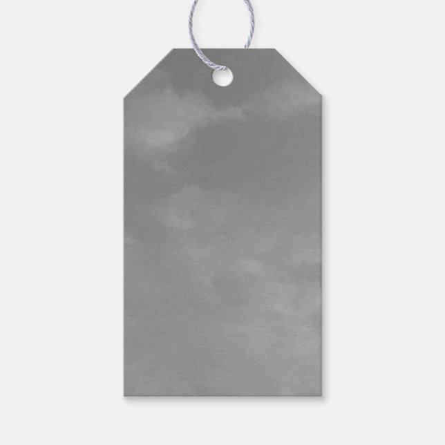 Customizable Grey Sky Gift Tags (Front)