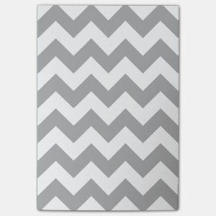 Customizable Grey Zigzag Pattern Post-it Notes