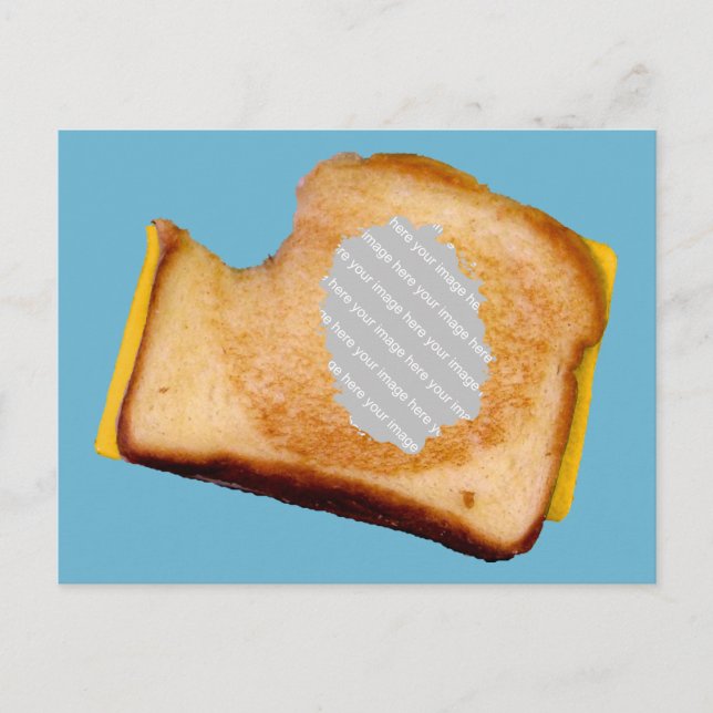 Customizable Grilled Cheese Sandwich Postcard (Front)