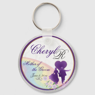 Customizable Grooms Mother's Keepsake Keychain