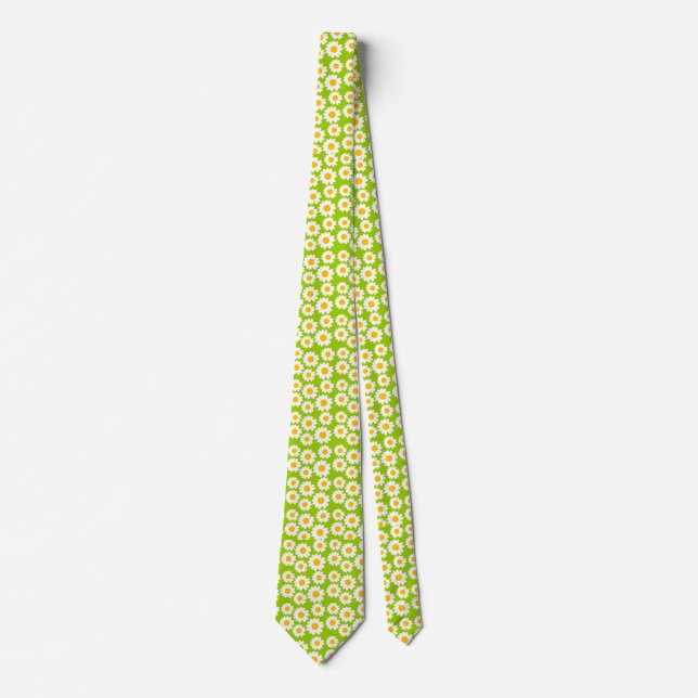 Customizable Groovy Daisies Tie (Front)