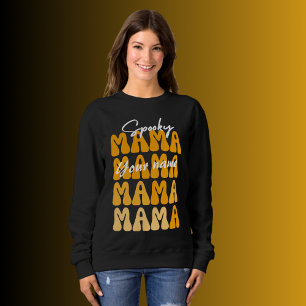 Customizable Groovy Halloween Mama funny halloween Sweatshirt
