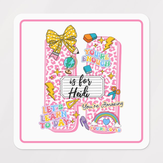 Customizable “H is for” Alphabet Art – Inspiration (Design 1)