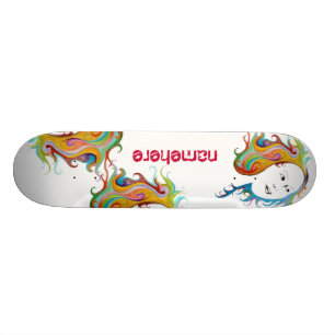 Customizable: Hair style Skateboard