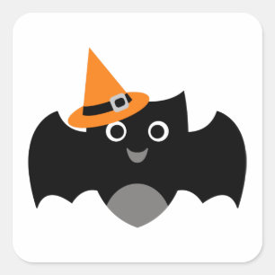 Customizable Hallloween Bat Stickers