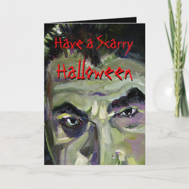 Customizable Halloween DRACULA Card Ginette (Front)