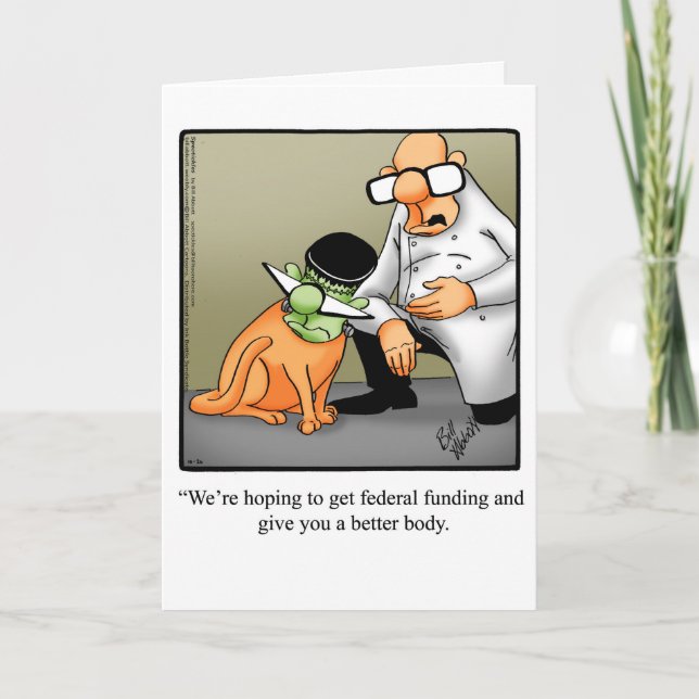 Customizable Halloween Humour Greeting Card (Front)