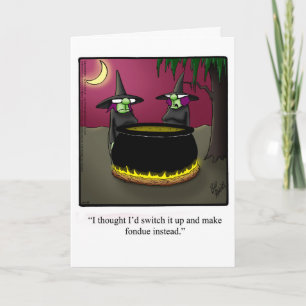 Customizable Halloween Humour Greeting Card