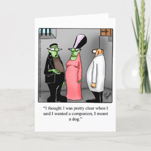 Customizable Halloween Humour Greeting Card