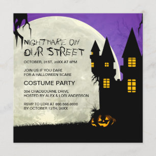 Customizable Halloween Party Invitation