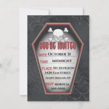 Customizable Halloween Party Invitation
